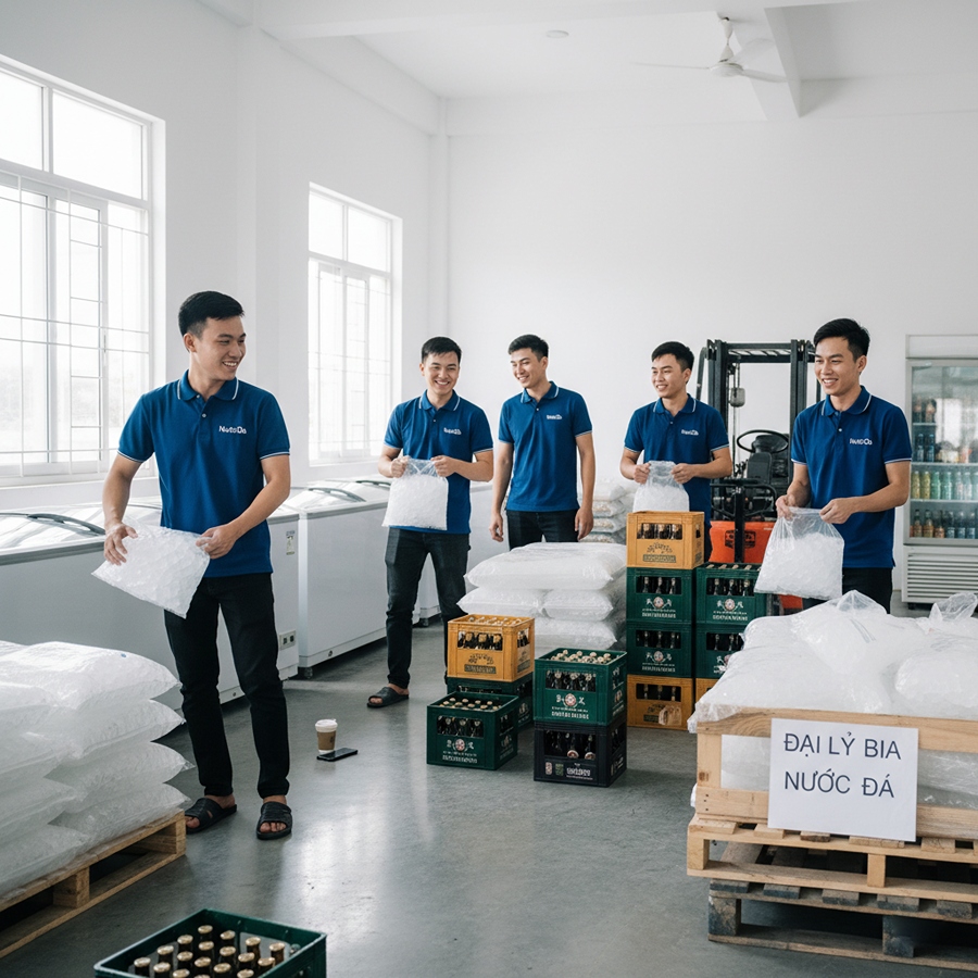 Đại lý bán nước đá nhà hàng, quán ăn uống Gò Vấp 11 DaiLyNuocDa - đại lý chuyên cung cấp nước đá cho nhà hàng, quán ăn.