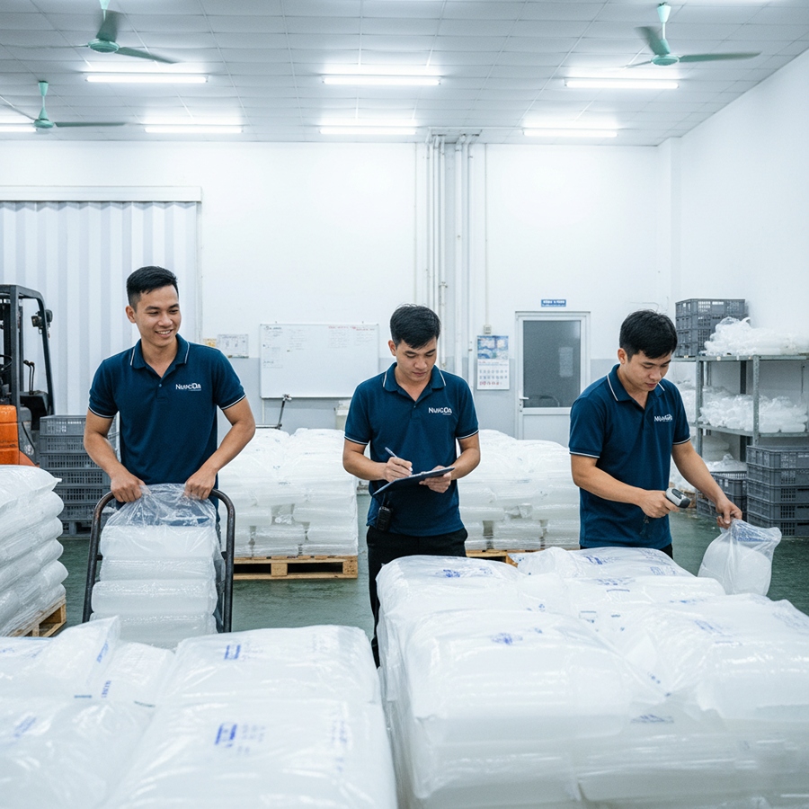 Tác Hại Của Nước Đá Bẩn Và Lý Do Quán Nên Chọn Đá Sạch 11 Khách hàng F&B hài lòng về chất lượng nước đá của DaiLyNuocDa.
